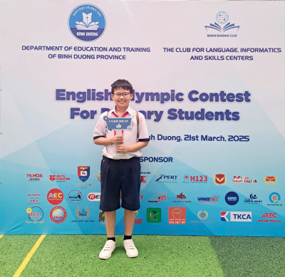 Học sinh Khối 4, 5 đạt thành tích tốt tại Cuộc thi Olympic Tiếng Anh trên Internet (IOE) cấp Quốc gia năm học 2024 - 2025